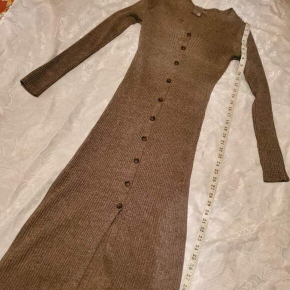 Taylor Brown Sweater Dress -Size L - Picture 2 of 3